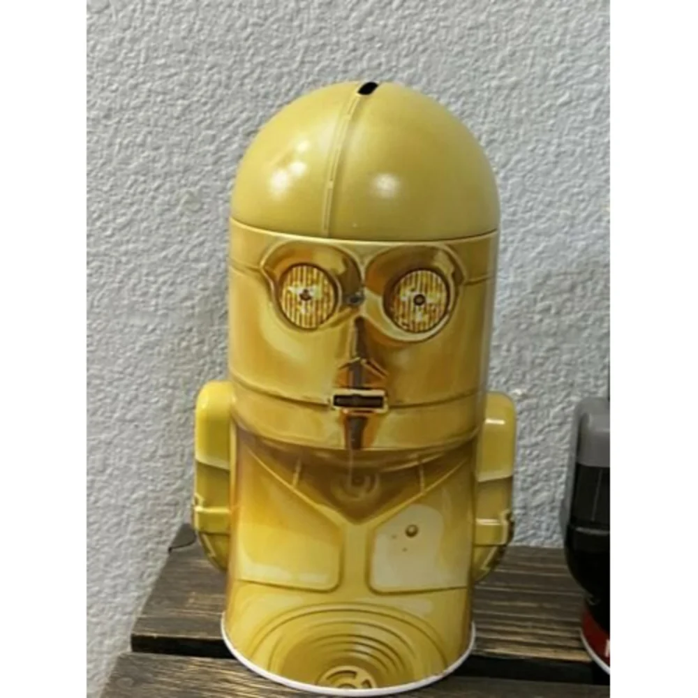 Coin Bank Star Wars with Arms - Tin Set Of 3, C-3PO, Dark Vader, Chewbacca